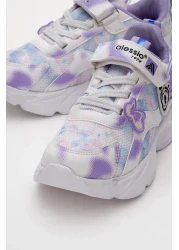 CCWAY AYAKKABI حذاء رياضي للأطفال من نوع Velcro Anorak مقاس 26-30 أبيض ليلكي