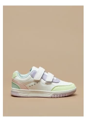 Flora Bella by Shoexpress Panelled Sneakers with Hook and Loop Closure