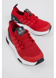 Tonny Black حذاء رياضي أحمر للجنسين للأطفال Tbqnt