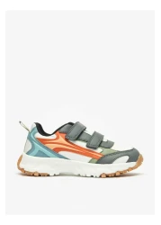 Juniors Colourblock Sneakers with Hook and Loop Closure