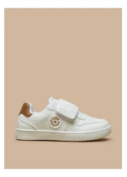 Lee Cooper Boys' Textured Sneakers with Hook and Loop Closure