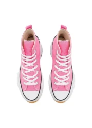 MARKABONİ Women's Young Girls' Pink Run Star Canvas Sneaker Sports Shoes
