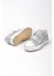 p papuccum ortopedi çocuk ayakkabıları حذاء رياضي فضي مضاء للفتيات