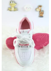 Moda Lime Unisex Children's Sports Shoes Kuromi Special Design Lace-Up and Velcro Sneakers