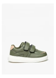 LBL by Shoexpress Panelled Sneakers with Hook and Loop Closure