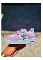 bhk desing حذاء رياضي للفتيات مطبوع عليه ليلوك أزرق