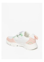 Flora Bella by Shoexpress Panelled Sneakers with Hook and Loop Closure