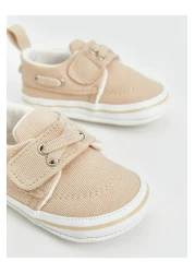 LC Waikiki Steps Ecru Velcro Baby Boy First Step Shoes