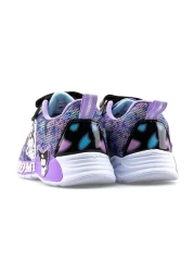 kuromi 724 Girl's Preschool Lilac/Navy Blue Light Sneaker
