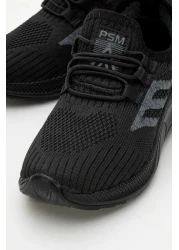 CCWAY AYAKKABI Knitwear Children's Sports Shoes 31-35 Black Black