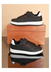 Kidessa 1709 حذاء رياضي كاجوال للأطفال بنعل تشريحي أسود وأبيض