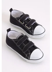 Tonny Black Children's Unisex Black Lighted Velcro Sports Shoes Tb997