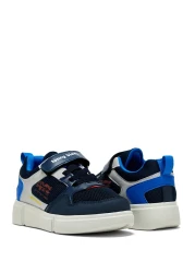 Tonny Black Kids Unisex Navy Blue Sax Comfortable Fit Velcro Shoes