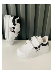 AdaKids حذاء رياضي خفيف الوزن مطبوع عليه KROMI للفتيات والأولاد للجنسين باللون الأسود