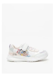 DİSNEY Princess Print Sneakers with Hook and Loop Closure