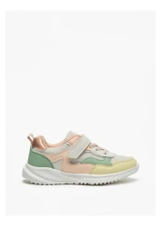 Flora Bella by Shoexpress Colourblock Sneakers with Hook and Loop Closure