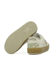 LETAO Twt / Sstar Nude Gold Girls' Velcro Strap Sneaker Sports Shoes