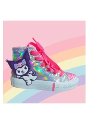 LİASSHOES Holo Silicone Kuromici Side Zipper Children's Sports Shoes Sneakers