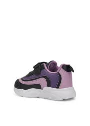 AlbiShoes حذاء رياضي شتوي مضاء للفتيات - حذاء رياضي كاجوال للمدرسة بنعل فيلكرو ومريح