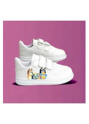 LİASSHOES حذاء رياضي للأولاد مطبوع عليه كلب أزرق