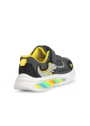 BUCKHEAD مقاس 22-32 حذاء رياضي مضاء للأولاد من إسفنج ميموري فوم لتقويم العظام