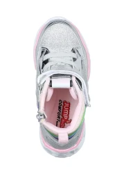 Jump 26962 Velcro Silver Color - Pink Girl's Sneaker Casual Sports Shoes