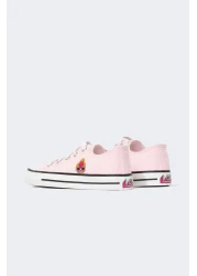 Defacto فتاة L.O.L. حذاء رياضي من الكتان بنعل مسطح مفاجئ