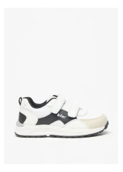 Lee Cooper Boys' Panelled Sneakers with Hook and Loop Closure