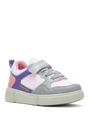 Tonny Black حذاء فيلكرو مريح للأطفال من الجنسين باللون الليلكي الجليدي