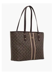 Flora Bella by Shoexpress حقيبة توت بطبعة فلورا بيلا مونوغرام مع محفظة بسحاب