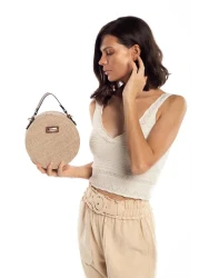 Madamra Wicker Women's Round Shoulder Bag