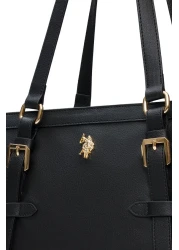 U.S. Polo Assn. حقيبة كتف نسائية سوداء Us25581