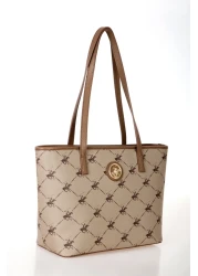 Beverly Hills Polo Club حقيبة كتف نسائية من فرو المنك الخفيف 05BHPC8014