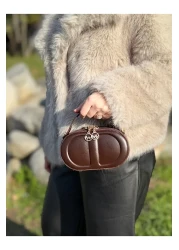 DEV 3 ADAM Brown Women's Box Model Hand Shoulder and Crossbody Bag