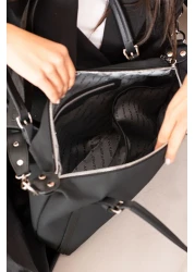 Just Polo حقيبة كتف وحقيبة يد نسائية ذات 3 أقسام طويلة بحزام متقاطع من Lacos