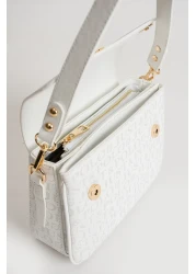 Just Polo 2197 Model Shoulder Bag - 2 Compartments and Stone Color