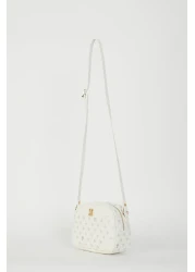 Pierre Cardin White Monogram Women's Shoulder Bag 05PO22Y1534