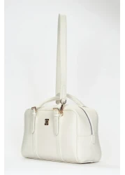 Pierre Cardin طباعة حقيبة كتف نسائية بيضاء 05PO22Y1557