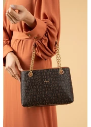 Just Polo Brown Brown Women's Bag - Jpm2181 Model