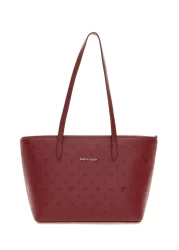 Pierre Cardin حقيبة كتف مطبوعة باللون العنابي 05PO24K1877