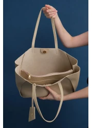 Garbalia Sofia Large Size Women's Shoulder Bag - Magnet Closure, Wide Zipper Compartment