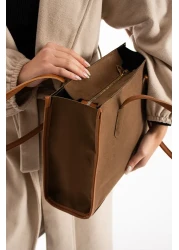 NWR BAGS Tan Women's Shoulder and Shoulder Bag 25X34 Size