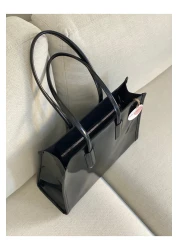 BAGLOVİS حقيبة نسائية كبيرة مقاومة للخدش من الجلد اللامع