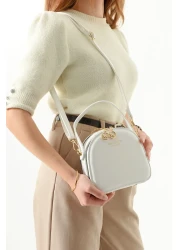 By Hakan Tn-097 Women's Shoulder Bag Handbag Crossbody Bag White