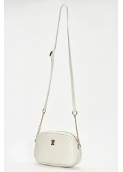 Pierre Cardin حقيبة كتف نسائية بيضاء 05PO22Y1543