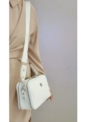Just Polo JP Original Just Polo Women's White 5 Compartment Shoulder and Crossbody Bag