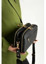 Just Polo حقيبة كتف نسائية مكونة من 5 أقسام ومحفظة