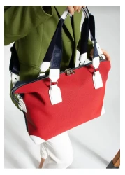 Just Polo حقيبة كتف نسائية كبيرة الحجم من Justpolo مع حزام طويل قابل للتعديل