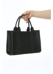 Baghashtag Black Leather Mini Tote Bag