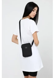 D'VERS Unisex Black Shoulder, Phone and Waist Bag